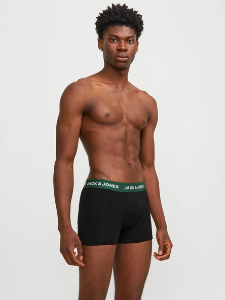 JACK JONES Solıd Erkek Pamuklu 5 li Boxer 12254366 - 2