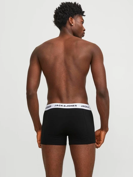 JACK JONES Solıd Erkek Pamuklu 5 li Boxer 12254366 - 4
