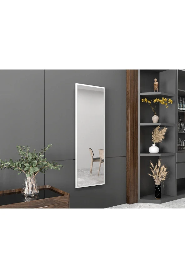 DekorLife Beyaz Dekoratif Boy Aynası 150x50cm - 2