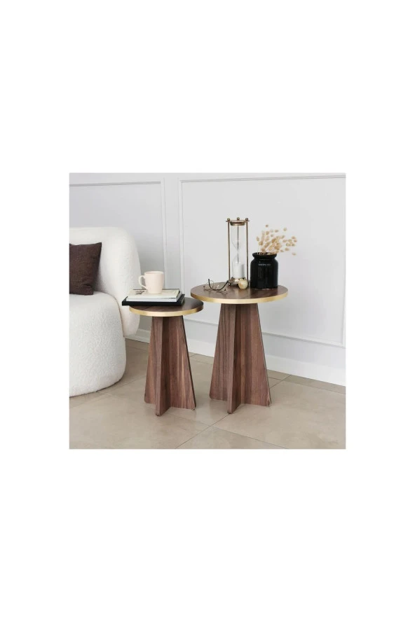 Nysamo 2 Li Zigon Sehpa Orta Sehpa Masa Salon Sehpası - 2