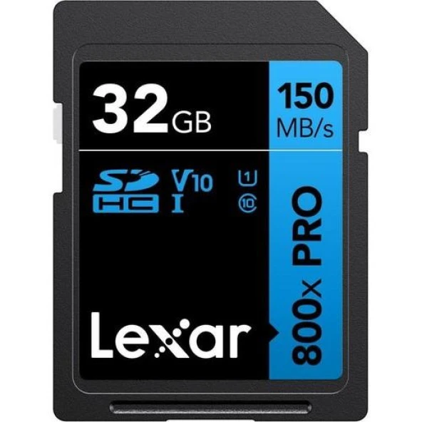 Lexar 32GB 800X SD UhsI V30 150MB/S Hafıza Kartı