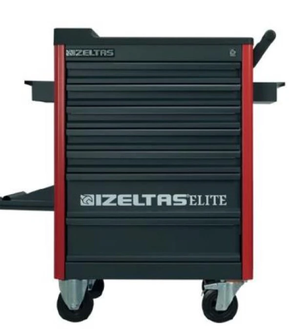 İzeltaş Elite Seri Takım Dolabı 7 Çekmece Kırmızı Siyah 139 Parça - 2