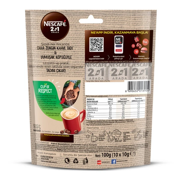 Nescafe 2'si 1 Arada Kahve 10 gr 60 Adet - 2
