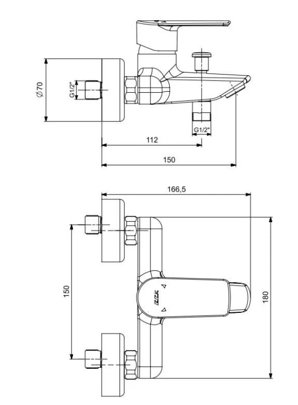 ECA Lia Banyo Bataryası + ECA Fırat Mafsallı Duş Seti Banyo Üst Takımı - 4