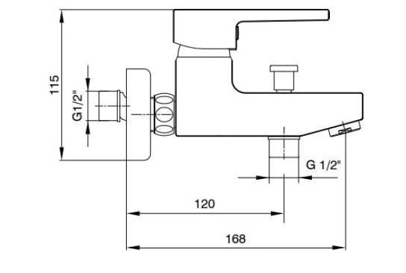 ECA Delta Banyo Bataryası + ECA Fırat Mafsallı Duş Seti Banyo Üst Takımı - Resim 5
