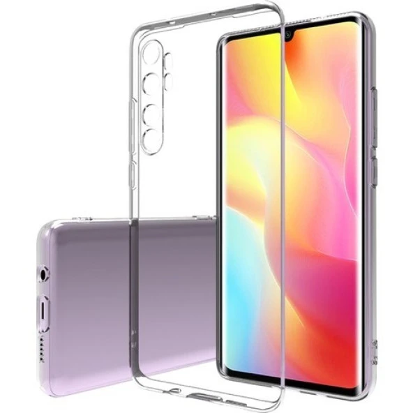 Tfy Store Mi Note 10 Lite Uyumlu Şeffaf Silikon Telefon Kılıfı - Resim 2