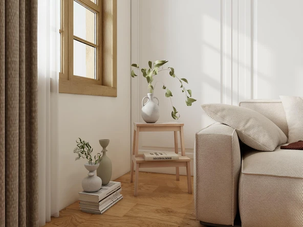 Basamaklı Ahşap Tabure - 4