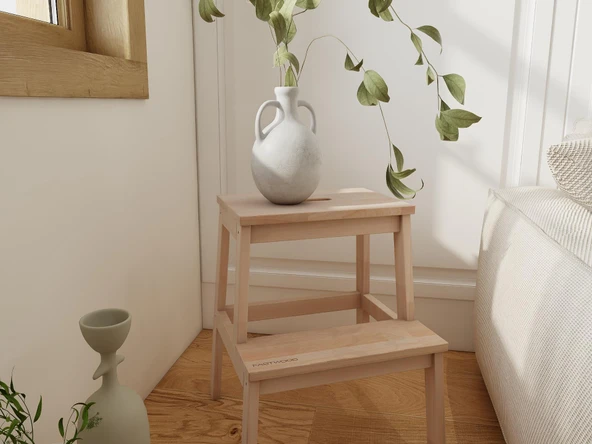 Basamaklı Ahşap Tabure - 5