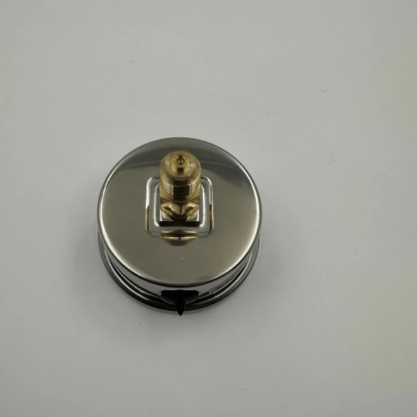 Manometre Gliserinli Arka Çıkışlı Q63 - 0 - 1 + 5 Bar 1/4 - Resim 3