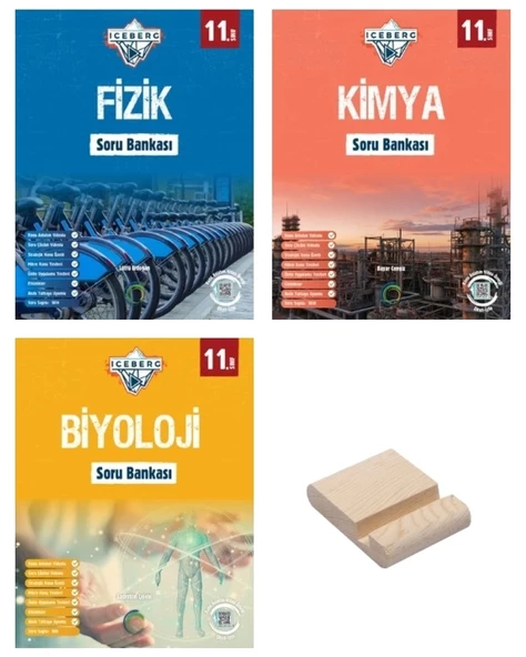 11. Sınıf Iceberg Fizik Kimya ve Biyoloji Soru Bankası 3lü Set