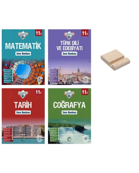 11. Sınıf Iceberg Matematik Edebiyat Tarih ve Coğrafya Soru Bankası 4lü Set
