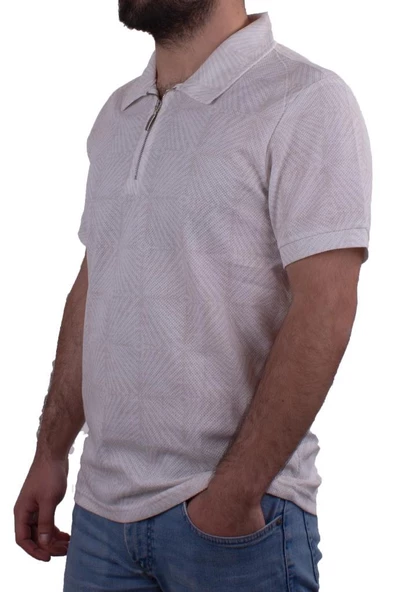 Twister Jeans 2276 Bej Polo Yaka Erkek T-Shirt - Resim 3