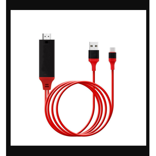 QASUL 4K Tip-C USB C - HDMI 1080 P TV 2 METRE  HDTV Kablosu