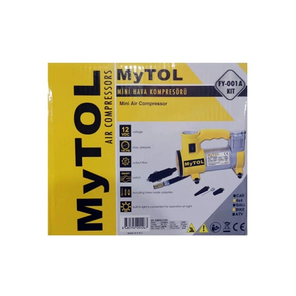 Mytol FY001A Işıklı Mini Hava Kompresörü - 2