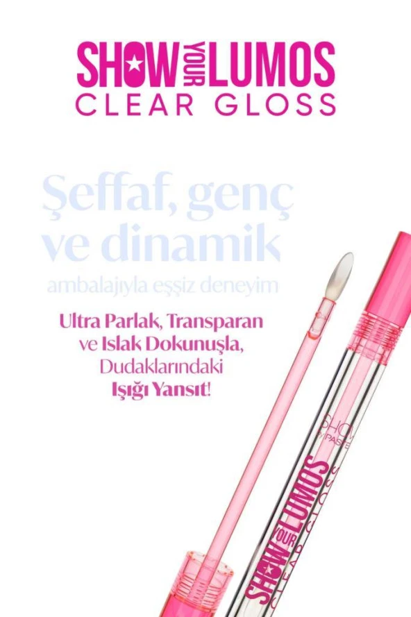 Show By Pastel Show Your Lumos Dudak Parlatıcısı + Show Your Peace Transparan Kaş ve Kirpik Maskarası - 3