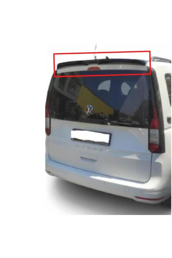 Caddy 2021 Üstü Fiber Spoiler LA7W Reflex Gümüş Boyalı