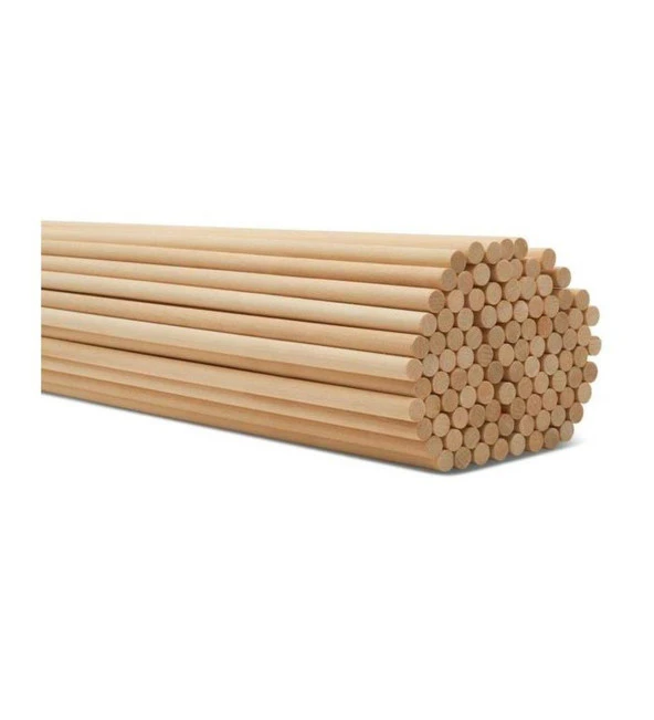 Ahşap Bambu Maket Patates Kızartma Çubuğu Çöp Şiş - Boy : 35 Cm./ En : 5 mm. - 300 Adet - Resim 3