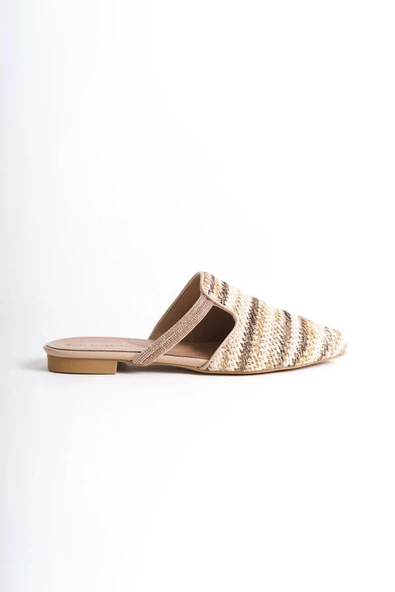 Park Moda K557 Kadın Hasır Taş Detay Terlik - 2