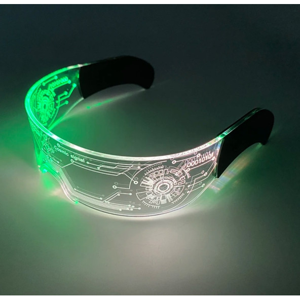 Led ışıklı gözlük neon aydınlatma Light Up gözlük Parti Kostüm DJ dekor sahne eğlence - 7