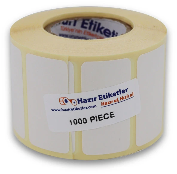 Kuşe Rulo Etiket 45mm x 25mm 1000 Adet