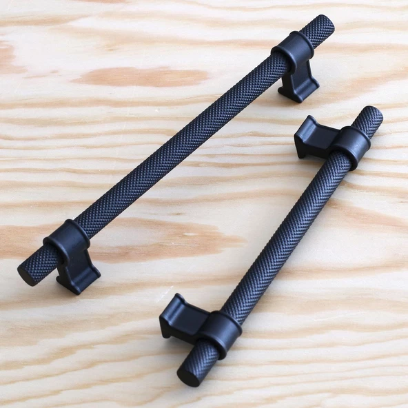 Hisar Siyah Metal Kulp 224 mm-22.4 cm Mobilya Çekmece Mutfak Dolabı Dolap Kulpları Kulbu Kulpu - 8