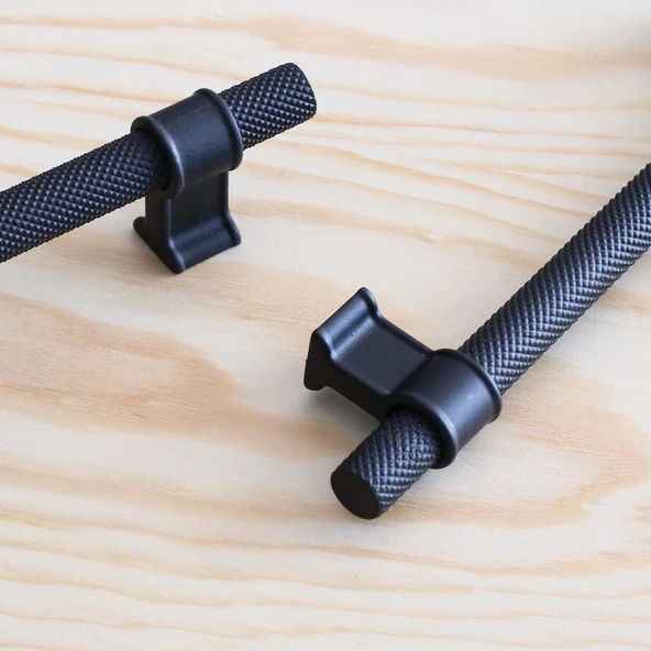 Hisar Siyah Metal Kulp 224 mm-22.4 cm Mobilya Çekmece Mutfak Dolabı Dolap Kulpları Kulbu Kulpu - 5