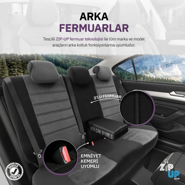 Otom Comfortline Series Universal Tay Tüyü Oto Koltuk Kılıfı - 12