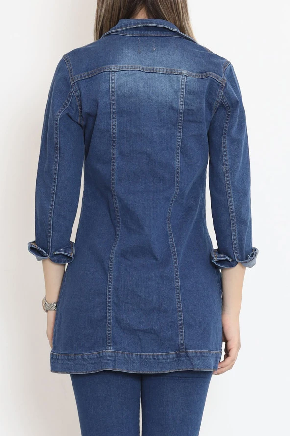 Uzun Kot Ceket Mavi - 18538.1836. - 9