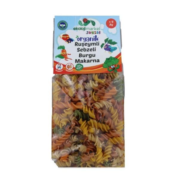 EKOLOJİ MARKET JUNIOR RUŞEYMLİ SEBZ BURGU MAK 250G