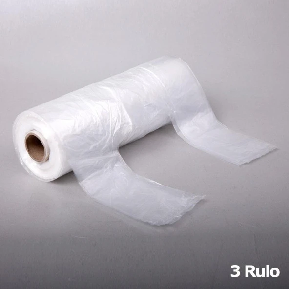 Selfex Rulo Şeffaf Market Poşet Torba - Hışır Atlet Poşet -Küçük Boy - 200 Adetlik 10 Rulo - Resim 2