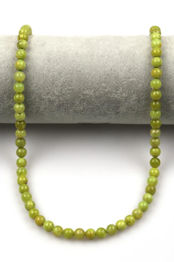 Yeşil Opal Doğal Taş Dizi 6 mm Küre Kesim - Resim 2