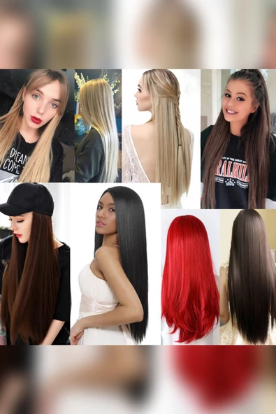 Fiber Sentetik Düz 3 Parça Çıt Çıt - Kumral - Resim 3