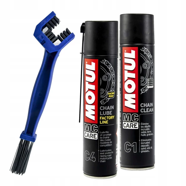 Motul C1, C4, Zincir Temizleme Fırçası Seti