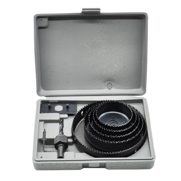 Panç Seti Ahşap Duvar Buat Alçıpan Kartonpiyer Delme  Adaptör Takımı 8 Parça Delik Açma Testeresi - Resim 5