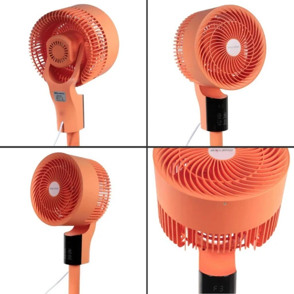 Baleno SF 8 BAAC 3D Salınım 20 Cm. Uzaktan Kumandalı Vantilatör - Apricot Crush - 4