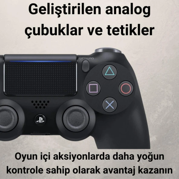 Coofbe Titreşimli Kablosuz Wireless Ps4 Ps4 Pro Oyun Kolu Ps4 Joystick Tablet Telefon Pc Oyun Kolu - 2