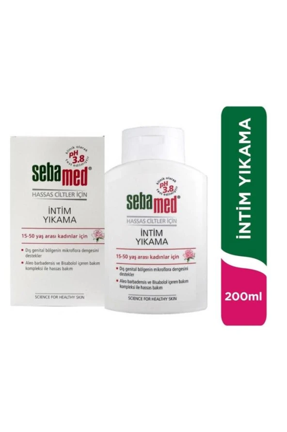 Sebamed 3.8 Hassas Ciltler Için Intim Yıkama 15-50 Yaş Arası Kadınlar Için 200 Ml