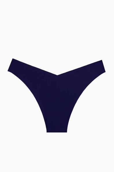 Açık Haki Mavi Lacivert  3lü Lazer İz YapmazV Shape Brazillian Külot - Resim 3