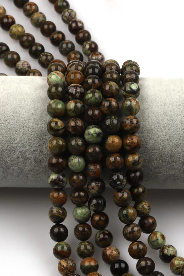 Yeşil Opal Doğal Taş Dizi 8 mm Küre Kesim ürün görseli