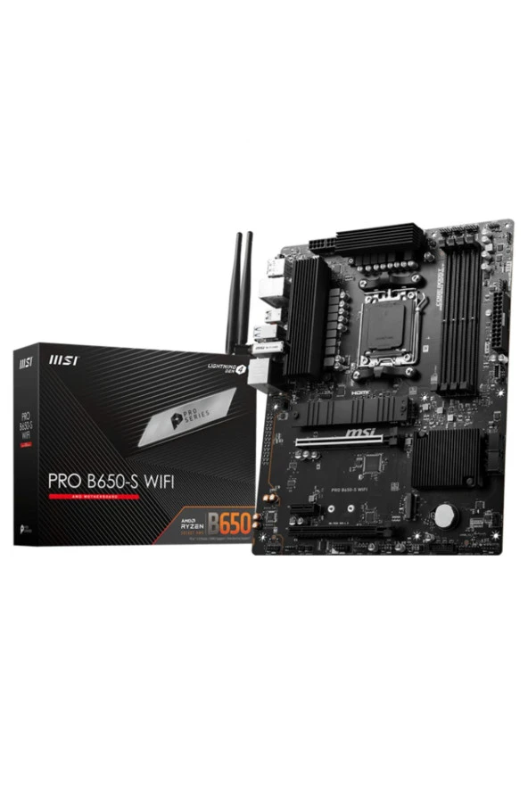 PRO B650-S WIFI AMD B650 Soket AM5 DDR5 7200MHZ(OC) ATX Gaming (Oyuncu) Anakart - 1