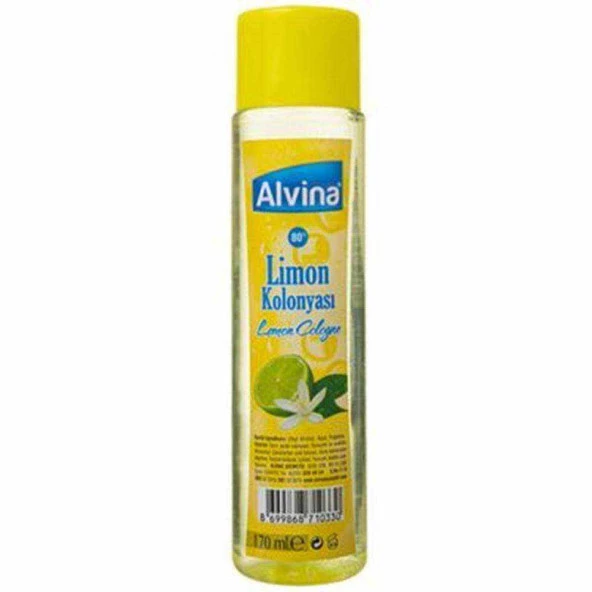 Alvina Kolonya Limon 170ML x 12 Adet