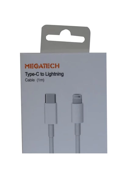 Megatech MT-D3L-T 1mt Usb Type-C to Lightning  Şarj ve Data Kablosu