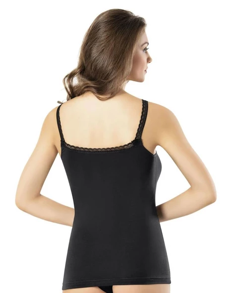 Kota Bayan İnce Dantel Askılı Atlet 6452 - Resim 2