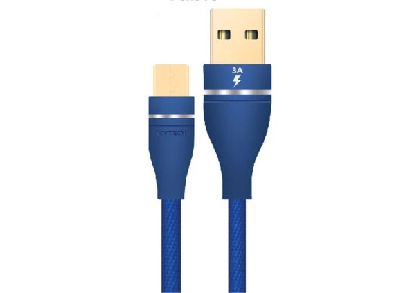 Hytech HY-X220 3A Micro Usb 1m Mavi Data ŞArj Kablosu