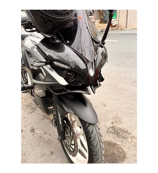 Bajaj Pulsar Rs 200 Winglet Ön Gaga ,Far Altı Grenajı Ham Siyah Renk 2015-2024 _Supermoto - 3