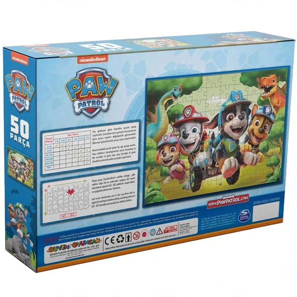 Paw Patrol 50 Parça Puzzle - 2