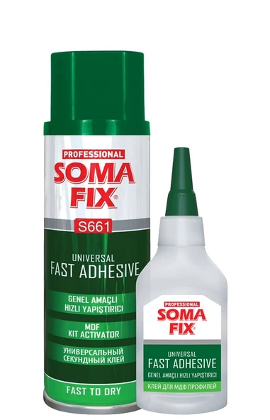 Somafix Genel Amaçlı Hızlı Mdf Hızlı Yapıştırıcı Seti (100 ml + 25 g)