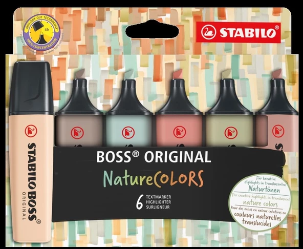 Stabilo Boss Nature Colors 6'lı Fosforlu Kalem Set / 51001583