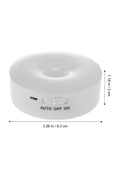 Şarjlı Hareket Sensörlü Gece Lambası – Sarı LED Işık, Dolap, Mutfak, Koridor ve Bebek Odası İçin - 5