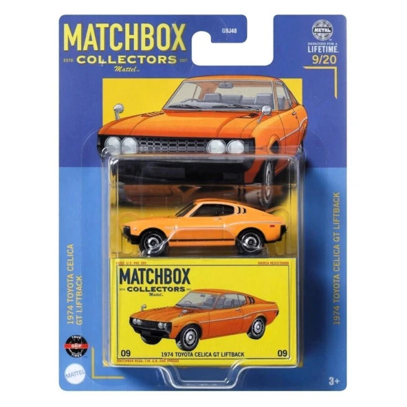Matchbox Koleksiyon Araçlar GBJ48 - HVW16 1974 TOYOTA CELICA GT LIFTBACK - 4